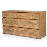 Fern Chest Of Teak Drawers - Eight Drawers - 1.5m