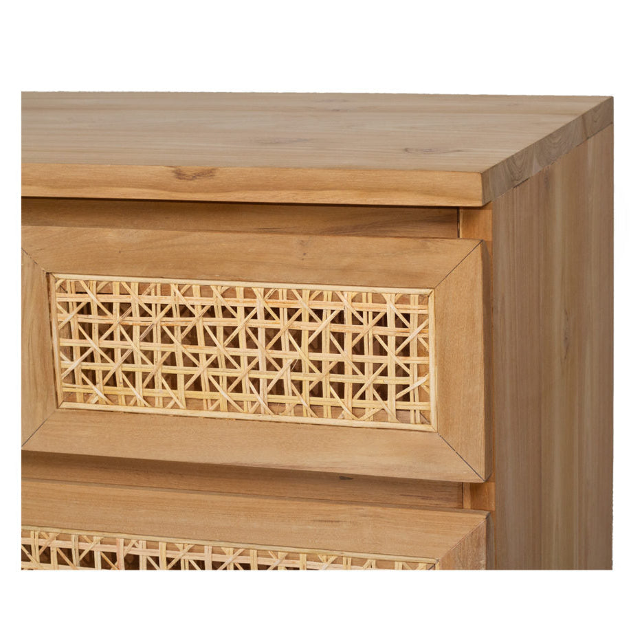 Fern Chest Of Teak Drawers - Eight Drawers - 1.5m
