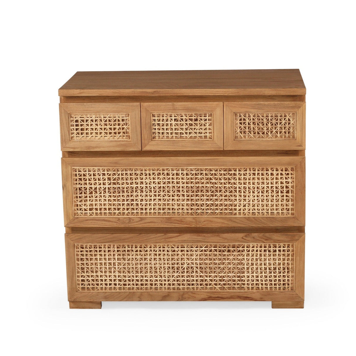 Fern Chest Of Teak Drawers – Five Drawer - 0.9m