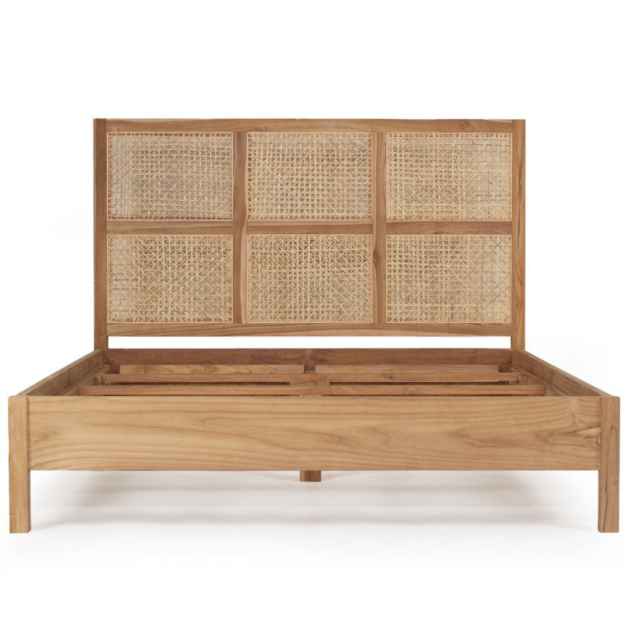 Fern Teak Bed - King Size - 1.95m