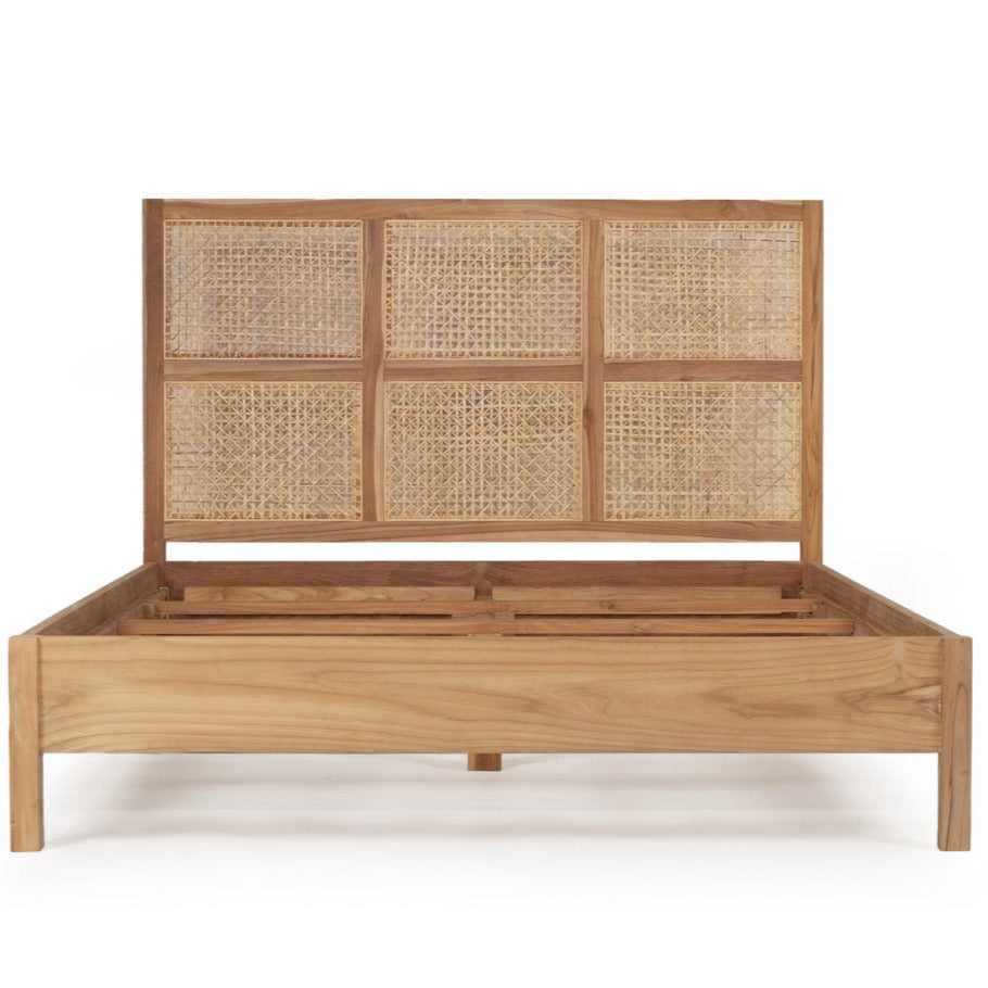 Fern Teak Bed - Queen Size - 1.65m
