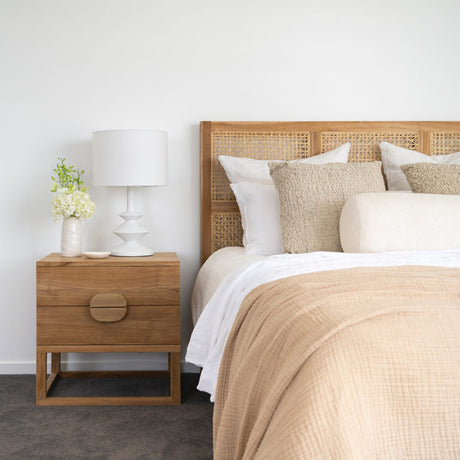 Fern Teak Bed - Queen Size - 1.65m