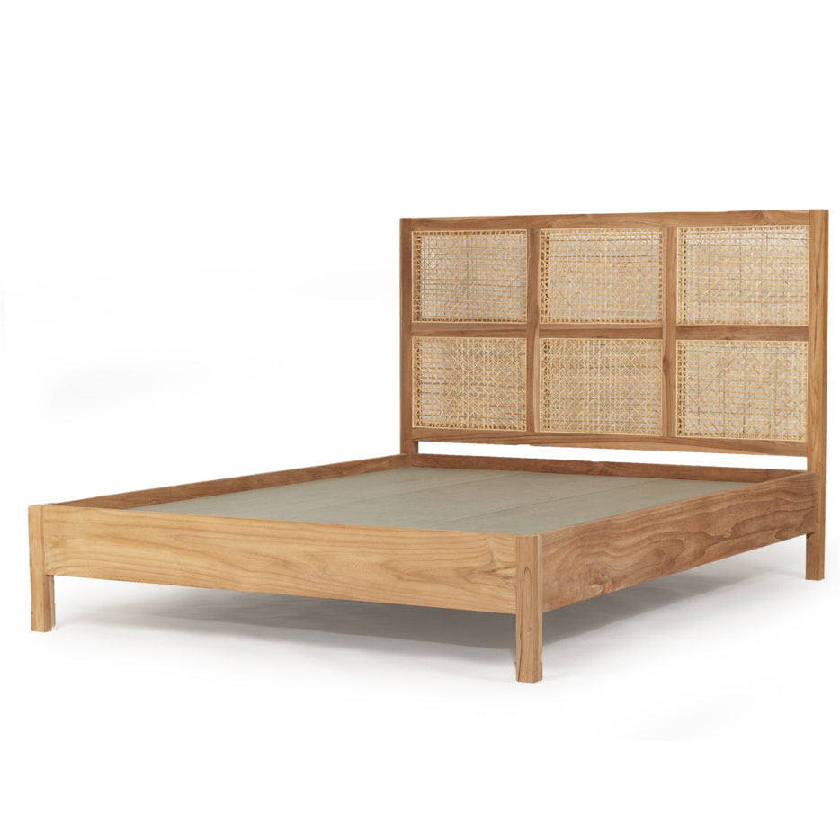 Fern Teak Bed - Queen Size - 1.65m