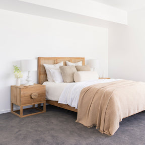 Fern Teak Bed - Queen Size - 1.65m