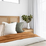 Fern Teak Bed - Queen Size - 1.65m