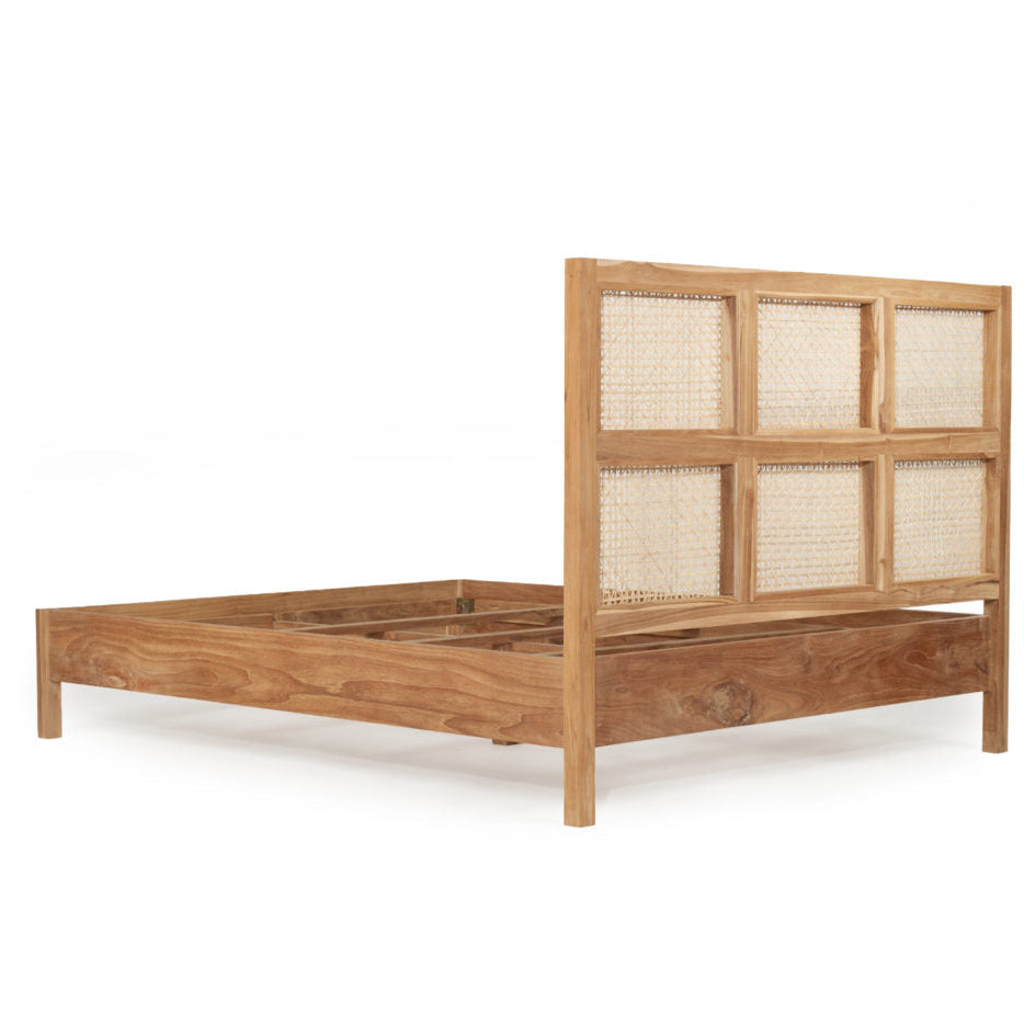 Fern Teak Bed - Queen Size - 1.65m
