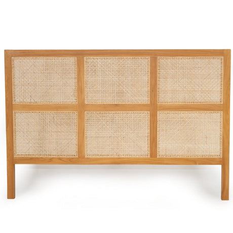 Fern Teak Bedhead - Queen - 1.55m