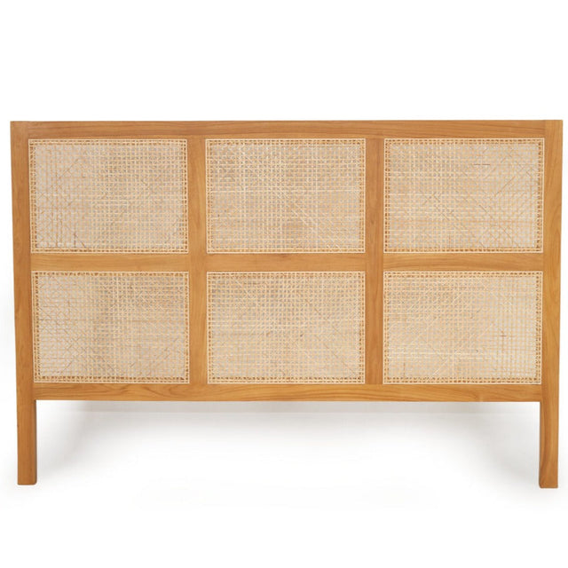 Fern Teak Bedhead - Queen - 1.55m