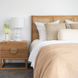 Fern Teak Bedhead - Queen - 1.55m