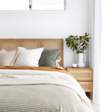 Fern Teak Bedhead - Queen - 1.55m