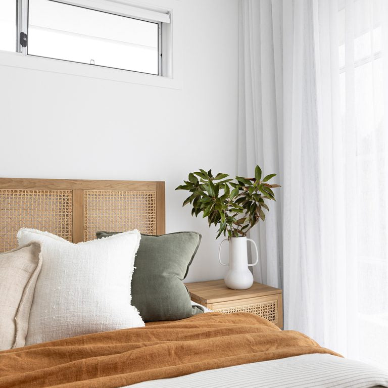 Fern Teak Bedhead - Queen - 1.55m