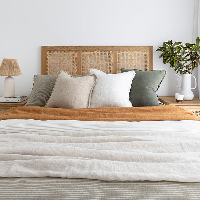 Fern Teak Bedhead - Queen - 1.55m