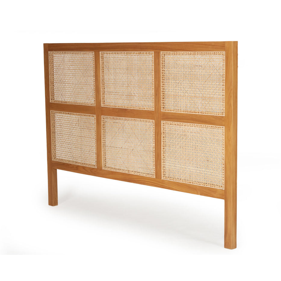 Fern Teak Bedhead - Queen - 1.55m