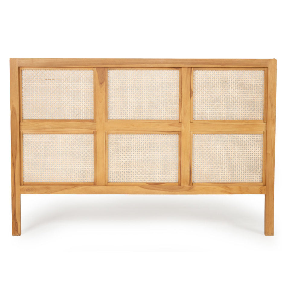 Fern Teak Bedhead - Queen - 1.55m