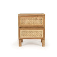Fern Teak Bedside Table - 0.5m