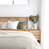 Fern Teak Bedside Table - 0.5m