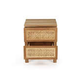 Fern Teak Bedside Table - 0.5m