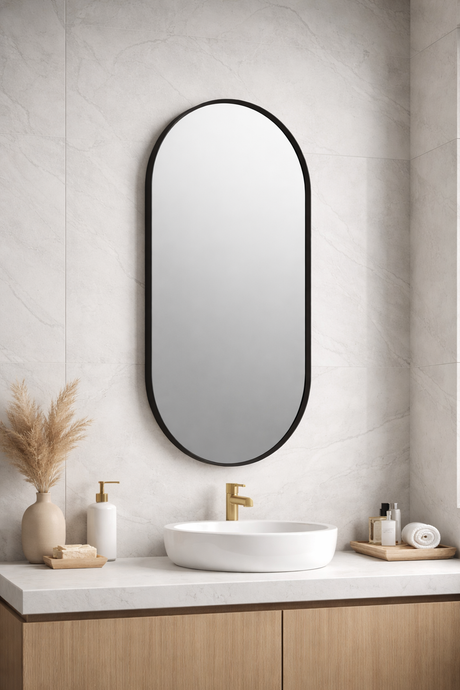 Firenze Oval LED Frosted Mirror