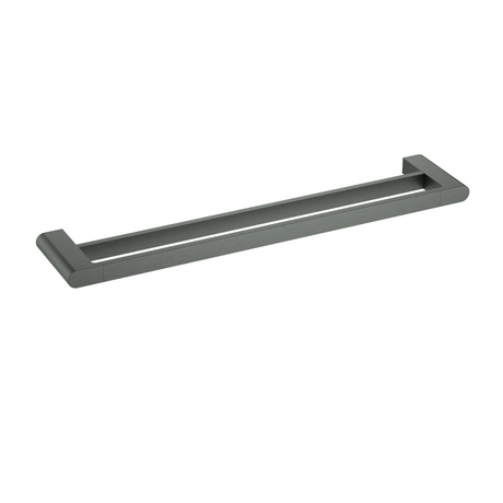 Flores Double Towel Rail 600 mm Brushed Gun Metal