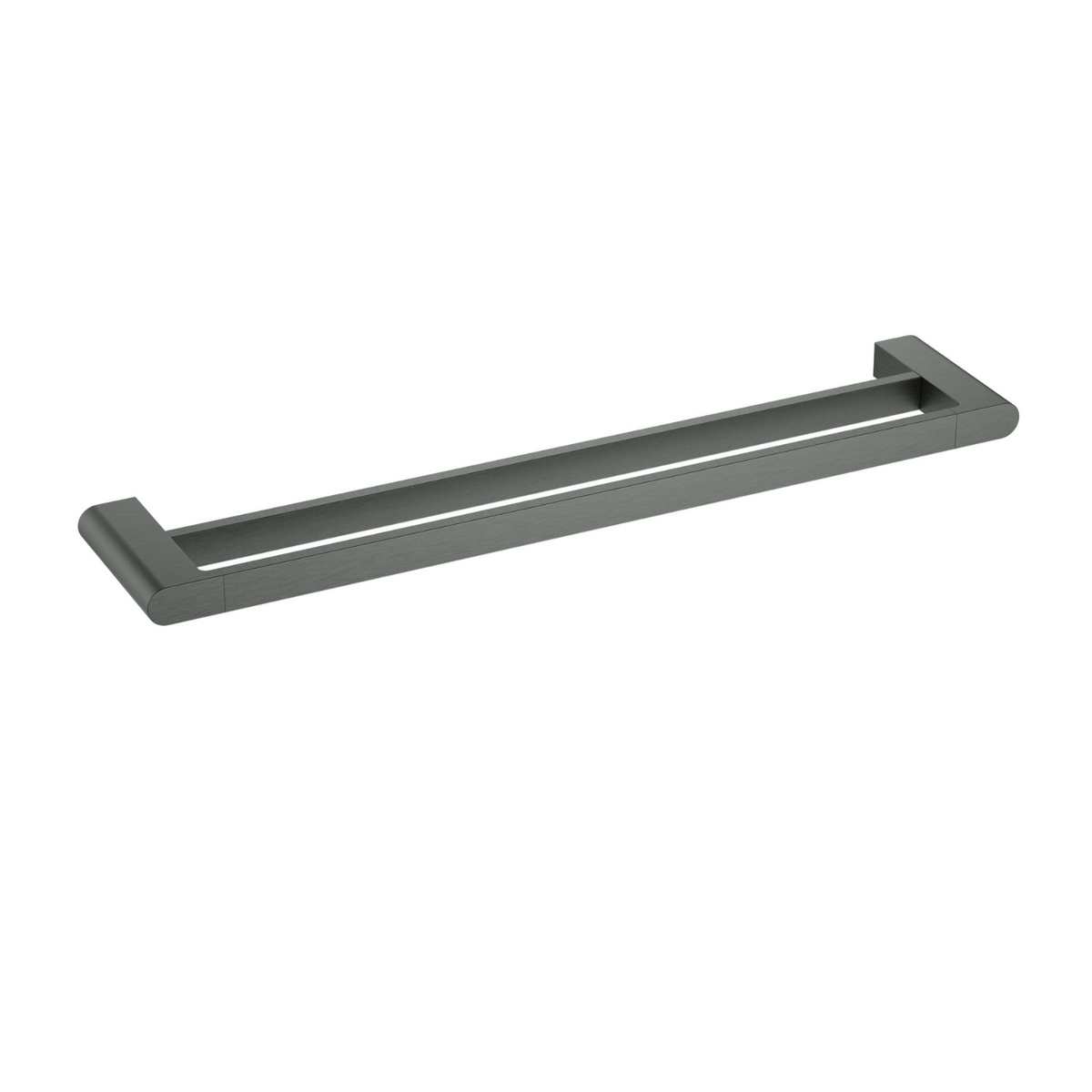 Flores Double Towel Rail 800 mm Brushed Gun Metal