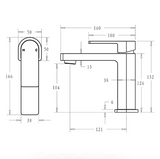 Flores Straight Spout Basin Mixer