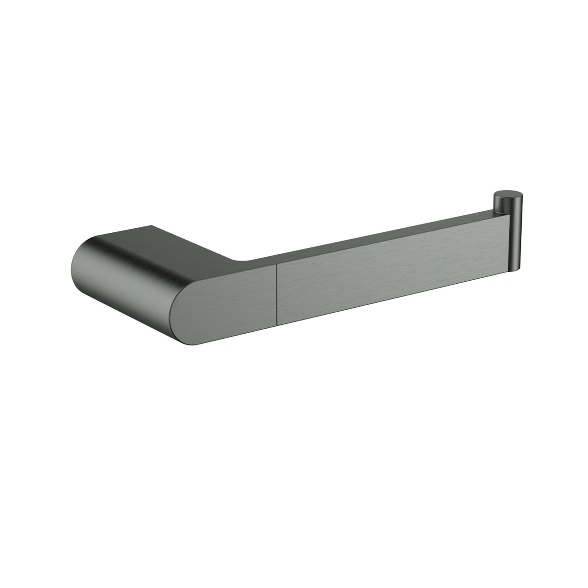 Flores Toilet Roll Holder Brushed Gun Metal