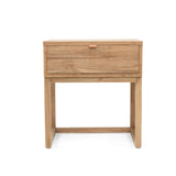 Flynn Teak Bedside Table - Natural - 0.55m