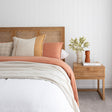 Flynn Teak Bedside Table - Natural - 0.55m
