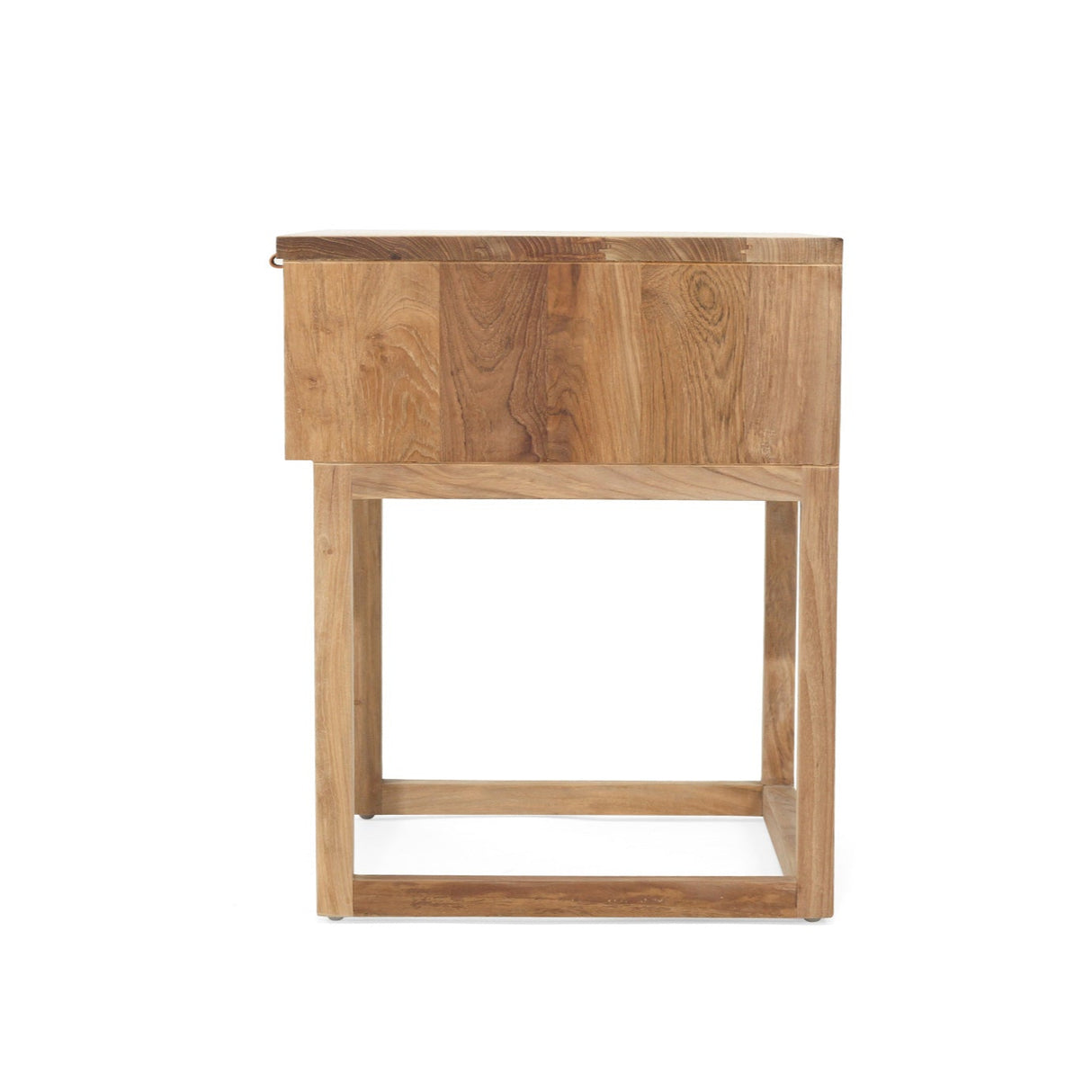 Flynn Teak Bedside Table - Natural - 0.55m