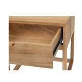 Flynn Teak Bedside Table - Natural - 0.55m