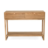 Flynn Teak Console Table – Natural –  0.8m
