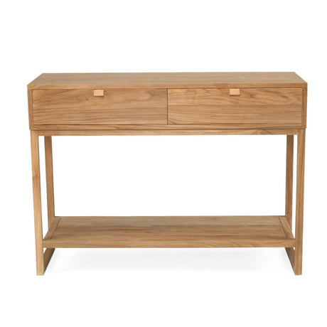 Flynn Teak Console Table – Natural –  0.8m