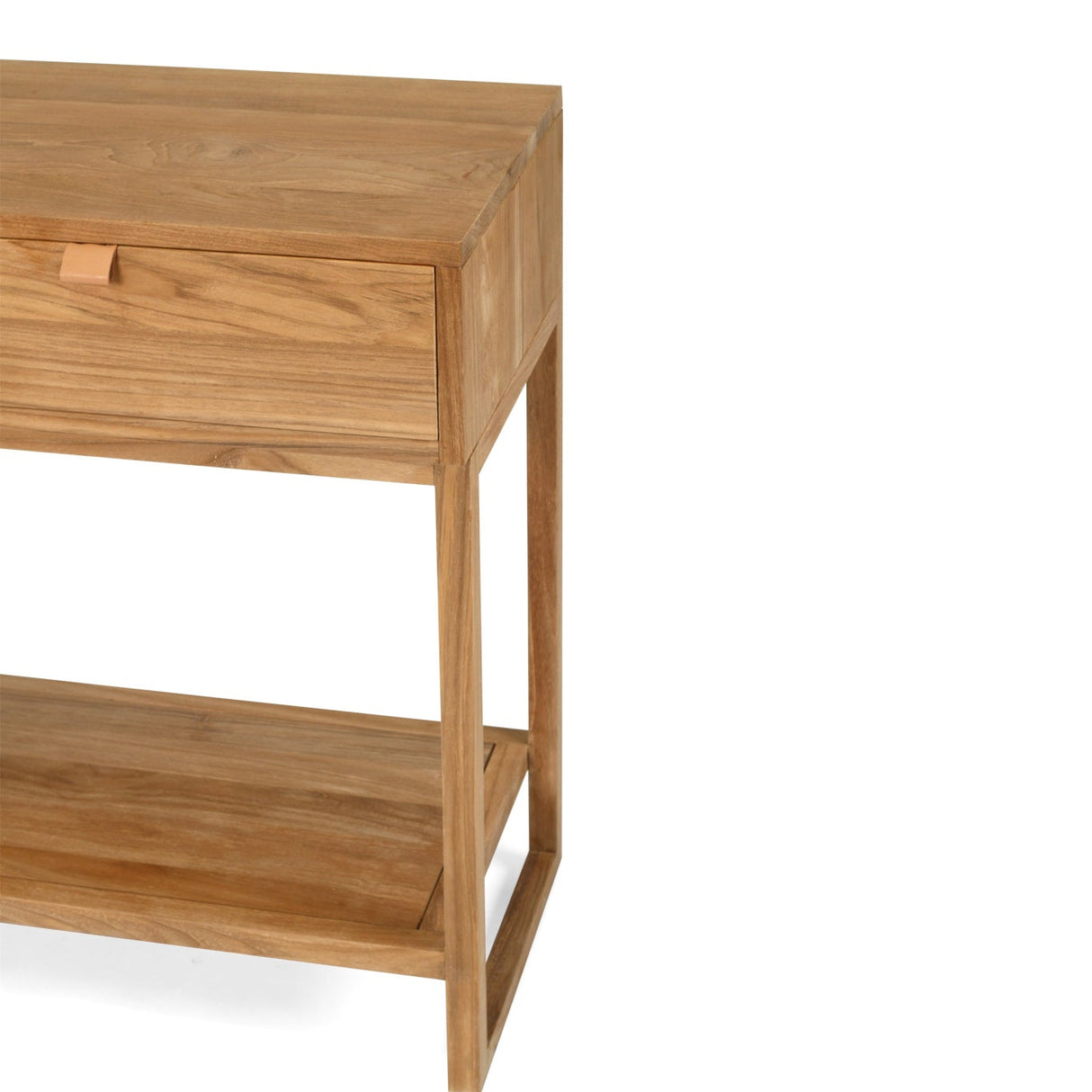 Flynn Teak Console Table – Natural –  0.8m