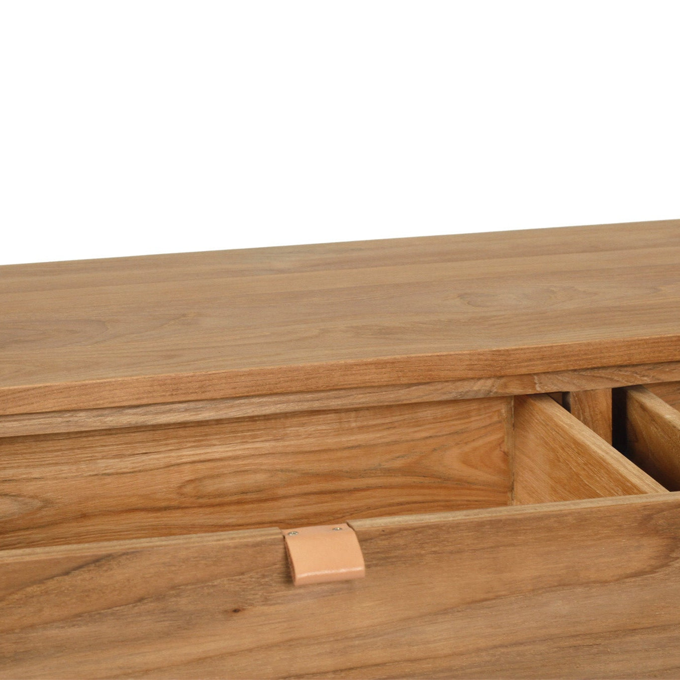 Flynn Teak Console Table – Natural –  0.8m