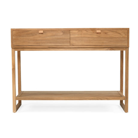 Flynn Teak Console Table – Natural –  0.8m