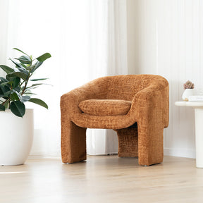 Freja Timber frame Armchair – Burnt Ochre