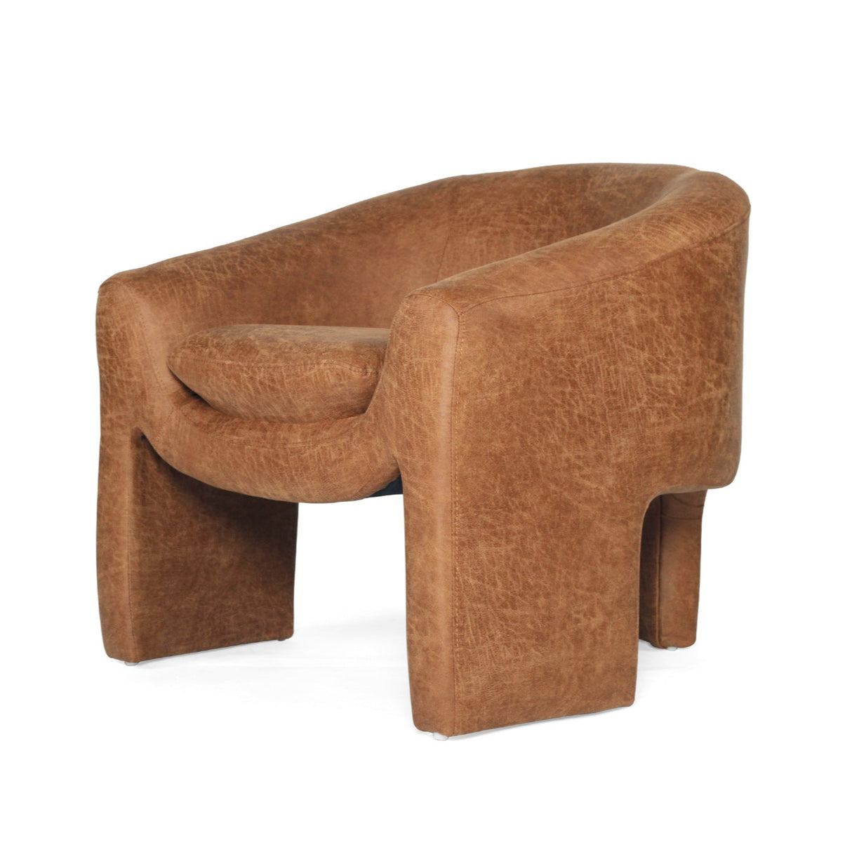 Freja Timber frame Armchair – Cognac Leather