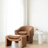 Freja Timber frame Armchair – Cognac Leather