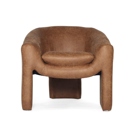 Freja Timber frame Armchair – Cognac Leather