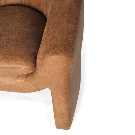 Freja Timber frame Armchair – Cognac Leather