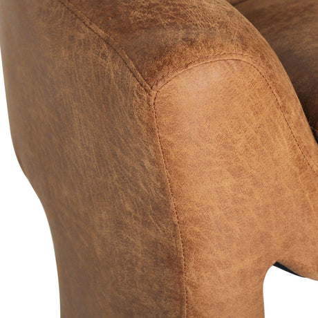 Freja Timber frame Armchair – Cognac Leather