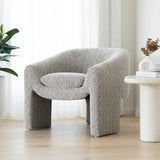 Freja Timber frame Armchair – Mottled Taupe