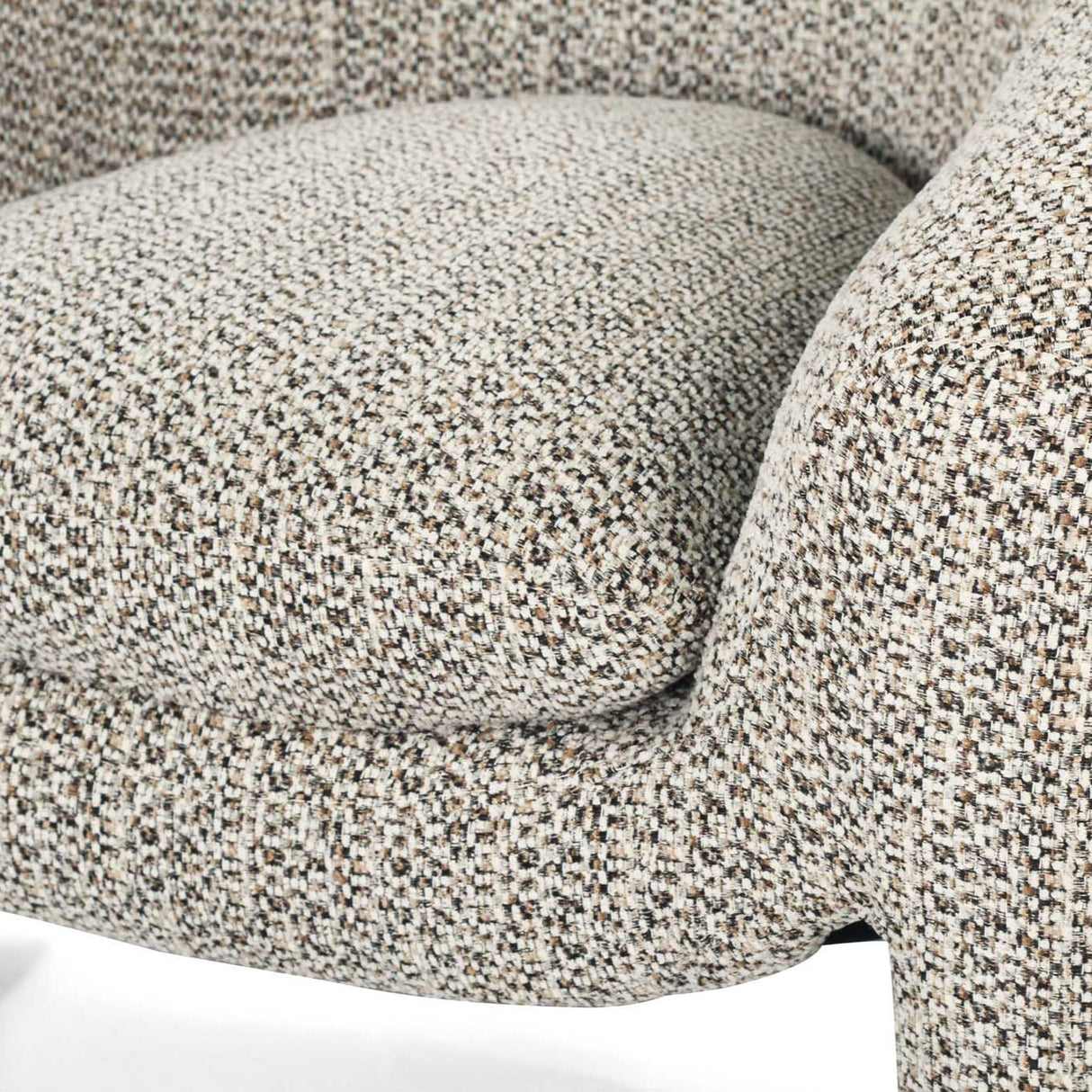 Freja Timber frame Armchair – Mottled Taupe