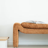 Freja Timber frame Bench – Burnt Ochre