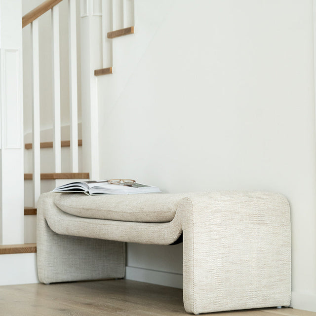 Freja Timber frame Bench – Linen