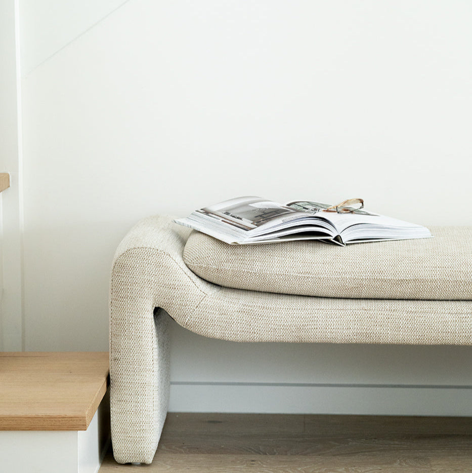 Freja Timber frame Bench – Linen
