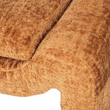 Freja Timber frame Ottoman – Burnt Ochre