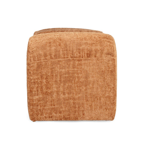Freja Timber frame Ottoman – Burnt Ochre