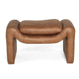 Freja Timber frame Ottoman – Cognac Leather
