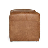 Freja Timber frame Ottoman – Cognac Leather